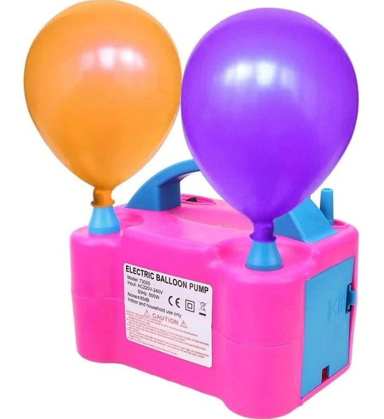 Inflador Electrico Para Globos Doble Rosado